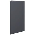 vidaXL Jardinières 2 Pièces anthracite triangulaire 40x34 5x70 cm acier