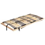vidaXL Sommier à lattes électrique avec 42 lattes 7 zones 90x200 cm