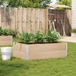 vidaXL Jardinière 120x80 cm bois massif de pin