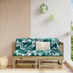 vidaXL Canapés d'angle avec coussins 2 Pièces bois de pin imprégné