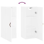 vidaXL Armoire murale blanc 34 5x34x90 cm