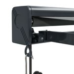 vidaXL Auvent rétractable anthracite 4x3 m tissu et aluminium