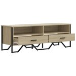 vidaXL Meuble TV chêne sonoma 122x34x41 cm bois d'ingénierie