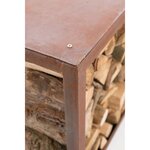 RedFire Abri de stockage du bois de chauffage Hodr Rouillé 88519