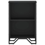 vidaXL Bibliothèque noir 50x31x74 5 cm bois d'ingénierie