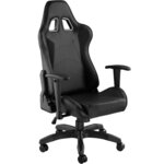 Fauteuil de bureau chaise siège sport gamer noir 08_0000368