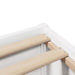 vidaXL Cadre de lit avec tête de lit blanc 75x190cm bois de pin massif