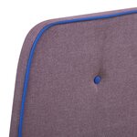 vidaXL Cadre de lit Taupe Tissu 90x200 cm