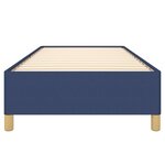 vidaXL Cadre de lit sans matelas bleu 100x200 cm tissu