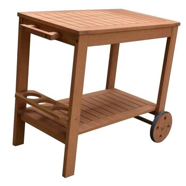 Desserte de jardin en bois eucalyptus FSC - 91,8x49,9x74cm