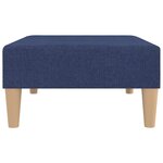 vidaXL Repose-pied Bleu 78x56x32 cm Tissu