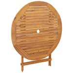 vidaXL Ensemble à manger de jardin 5 Pièces motif de feuilles tissu bois