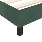 vidaXL Cadre de lit sans matelas vert foncé 100x200 cm velours