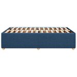 vidaXL Cadre de lit sans matelas bleu 120x190 cm tissu