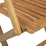 vidaXL Ensemble de bistro 4 Pièces Bois d'acacia solide