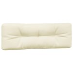 vidaXL Coussins de palette lot de 5 crème tissu
