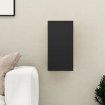 vidaXL Meuble TV Noir 30 5x30x60 cm Bois d’ingénierie
