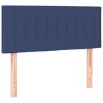 vidaXL Sommier à lattes de lit avec matelas Bleu 120x200 cm Tissu