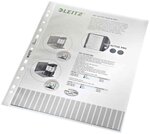 Boite de 100 pochettes perforées A4 PP 0,08 mm Lisse LEITZ