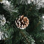 vidaXL Sapin de Noël artificiel avec support Vert 150 cm PVC