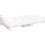 vidaXL Coussins de palette lot de 2 gris tissu