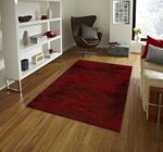 Tapis de salon FISUN 160 x 230 cm - Rouge