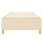 vidaXL Cadre de lit sans matelas crème 100x200 cm tissu
