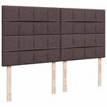 vidaXL Sommier à lattes de lit avec matelas Marron foncé 180x200 cm