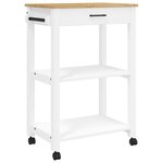 vidaXL Chariot de cuisine MONZA 60x40x90 cm bois massif de pin