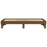 vidaXL Lit coulissant Marron miel 2x(80x200) cm Bois de pin massif