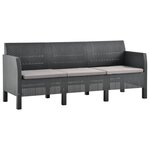 Salon de jardin meuble d'extérieur ensemble de mobilier 4 pièces avec coussins pp rotin anthracite 02_0016173