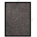 vidaXL Paillasson rayé Beige 40x60 cm