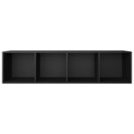 vidaXL Bibliothèque/Meuble TV Blanc 36x30x143 cm Bois d'ingénierie