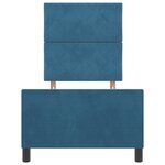 Cadre de lit en velours bleu foncé vidaXL 80x200 cm