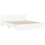 vidaXL Cadre de lit sans matelas blanc 180x200 cm