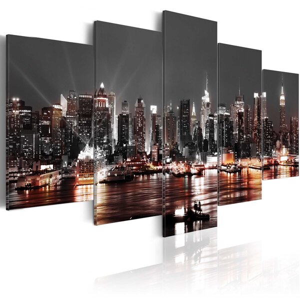 Tableau - grey city l x h en cm 100x50