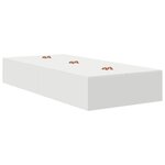 vidaXL Cadre de lit de rangement Blanc 80x200 cm