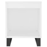 vidaXL Tables de chevet 2 Pièces blanc 40x35x50 cm bois d’ingénierie