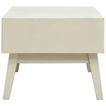 vidaXL Table basse avec 2 tiroirs Gris sculpté 110x50x40 cm Bois