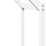 vidaXL Lit superposé avec échelle et toit sans matelas blanc 90x190 cm