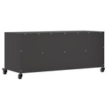 vidaXL Meuble TV noir 100 5x39x43 5 cm acier laminé à froid