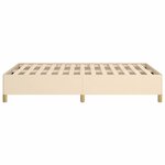 vidaXL Cadre de lit sans matelas crème 120x190 cm tissu