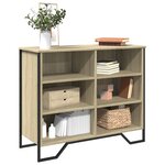 vidaXL Buffet chêne sonoma 91x35 5x74 5 cm bois d'ingénierie