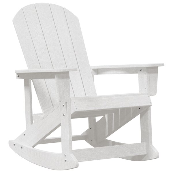 vidaXL Chaise Berçante Adirondack Blanche 73 5x92x90 cm HDPE