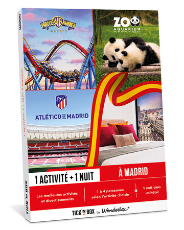Coffret cadeau - TICKETBOX - Séjour + Activité à Madrid