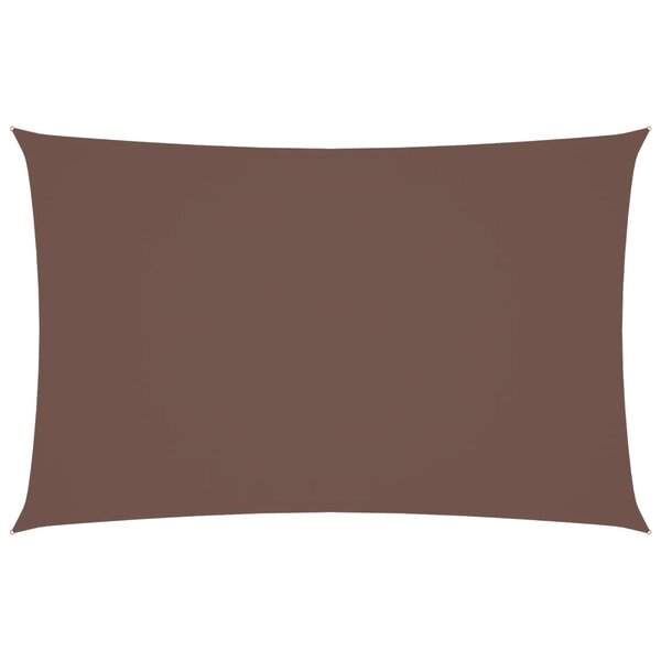 vidaXL Voile de parasol tissu oxford rectangulaire 5x8 m marron