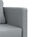 vidaXL Canapé-lit 2 en 1 gris clair 112x174x55 cm tissu