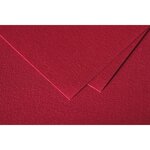 Paquet de 25 cartes simples 210g 82x128 rouge groseille clairefontaine