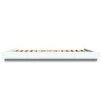 vidaXL Cadre de lit sans matelas blanc 140x190 cm