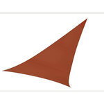 Perel Voile d'ombrage  hydrofuge  5 x 5 x 5 m  160 g/m²  polyester  triangulaire  brun rougeâtre